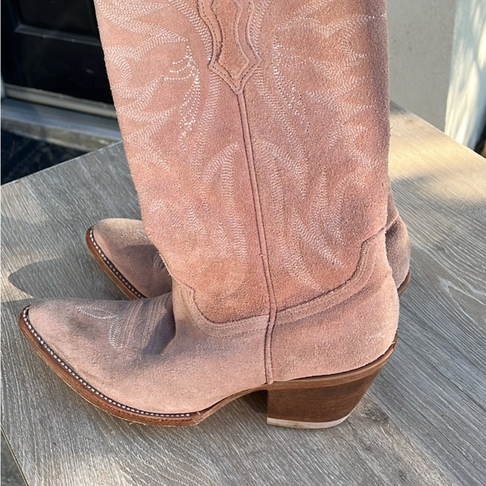 Idyllwind Blush Suede Heeled Boots